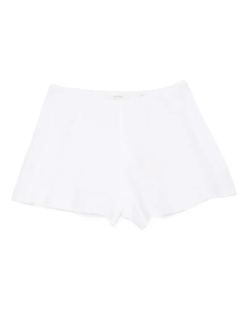 DÔEN Loren linen shorts - Weiß Weiß