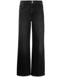 Frame Denim Le Slim Palazzo Jeans Schwarz