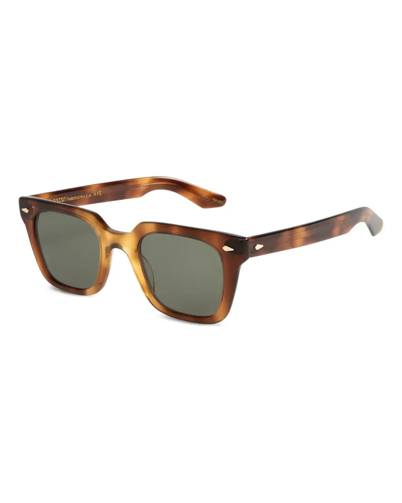 MOSCOT Sonnenbrille mit eckigem Gestell - Braun Braun