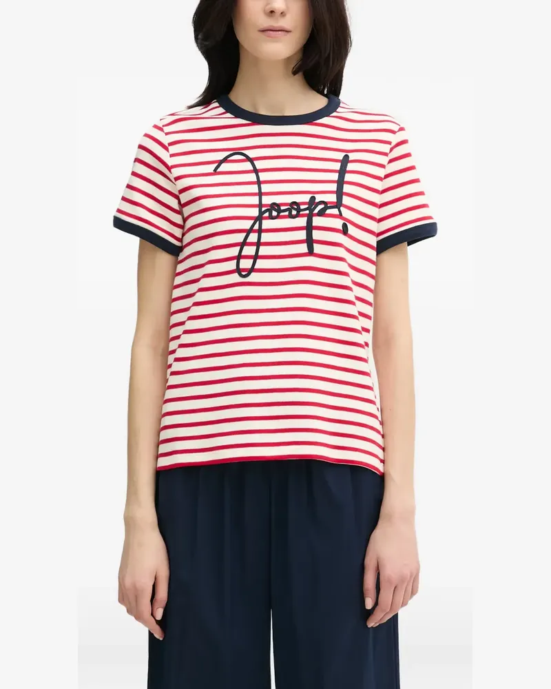 JOOP! Gestreiftes Trinity T-Shirt - Rot Rot