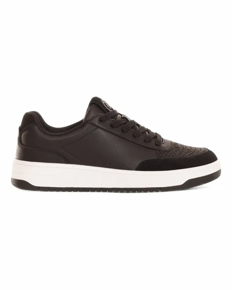 Just Cavalli Sneakers mit Kroko-Effekt - Schwarz Schwarz