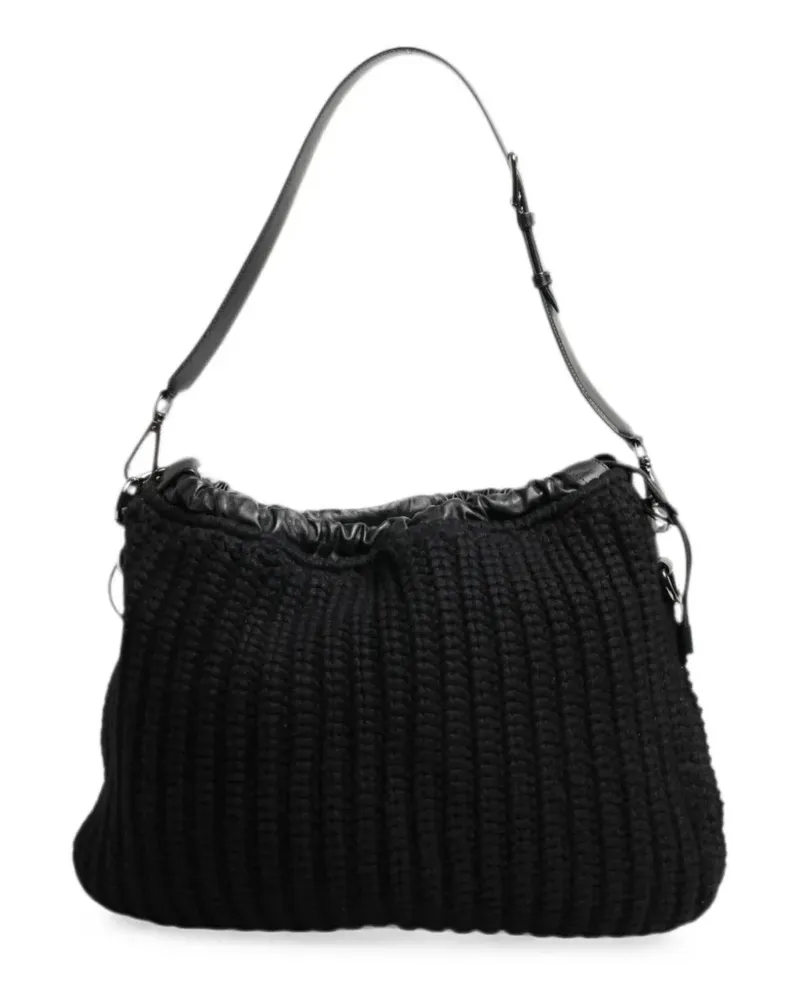 Dolce & Gabbana Gestrickte Schultertasche - Schwarz Schwarz