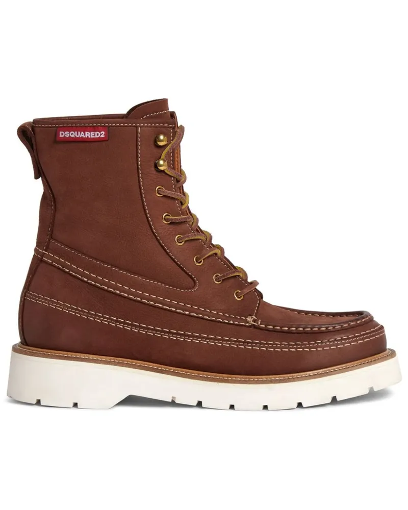 Dsquared2 Stiefel aus Leder - Braun Braun