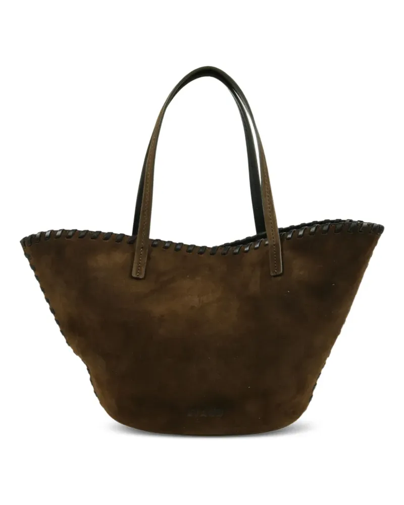 STAUD Caro whipstitched tote bag - Braun Braun