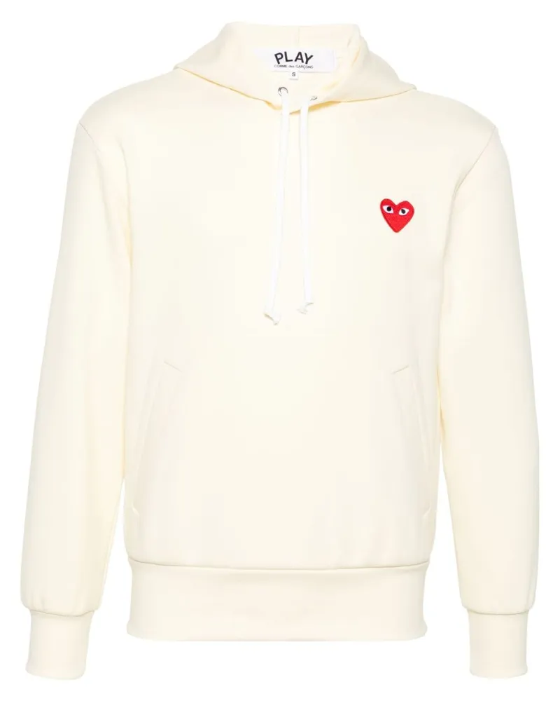 Comme des Garçons Hoodie mit Herz-Patch - Gelb Gelb