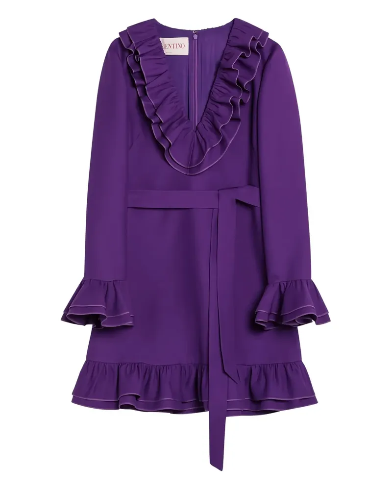 Valentino Garavani Crepe Couture Minikleid - Violett Violett
