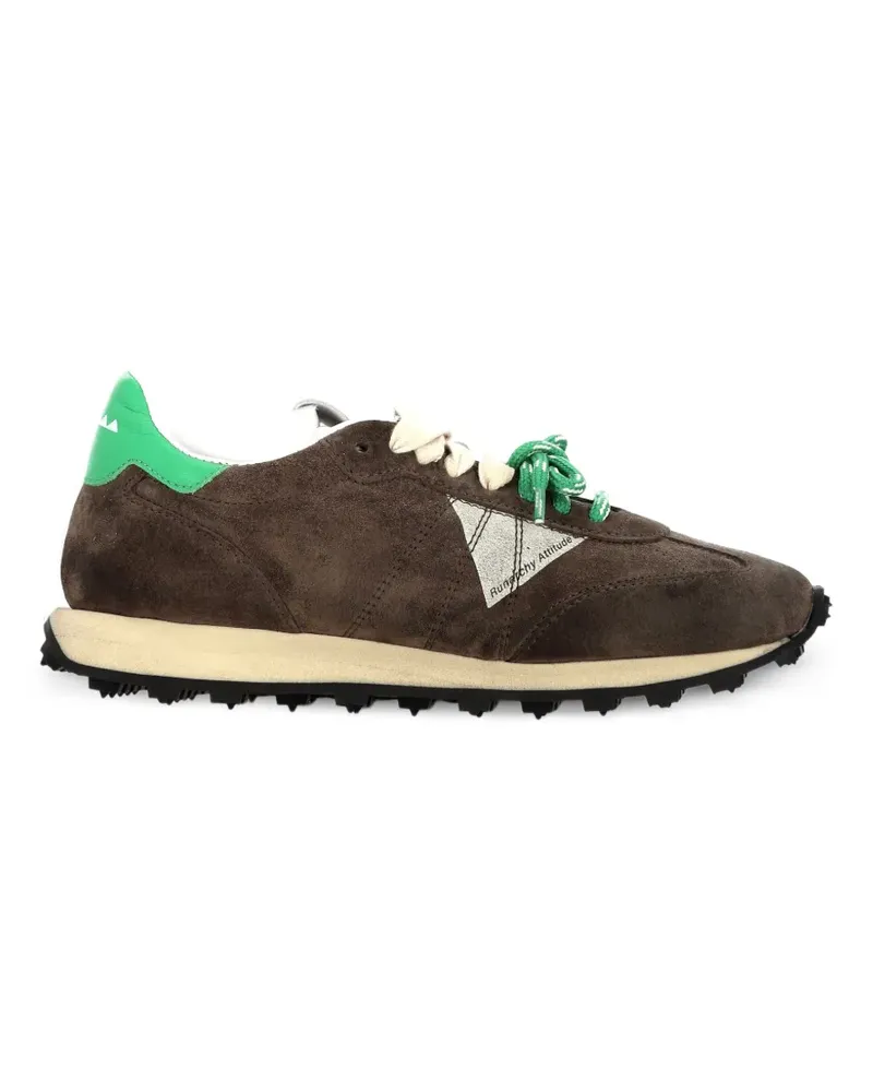 RUN OF Sneakers mit Wildleder-Einsätzen - Braun Braun