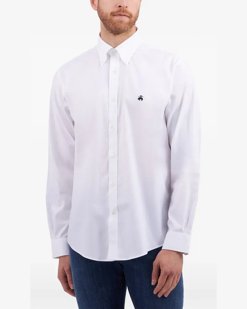 Brooks Brothers Geknöpftes Hemd mit klassischem Schnitt - Weiß Weiß