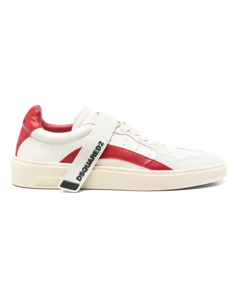 Dsquared2 Sneakers mit Logo-Riemen - Weiß Weiß