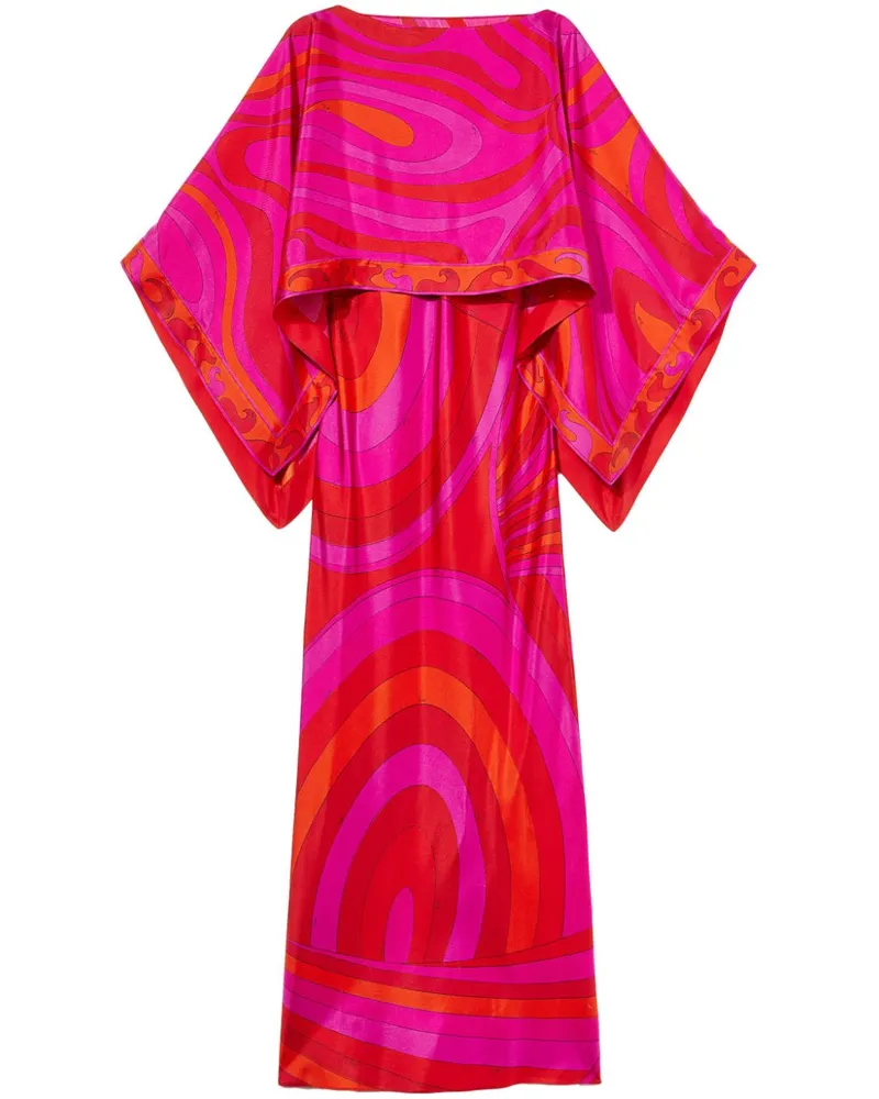 Emilio Pucci Maxikleid mit Print - Rosa Rosa
