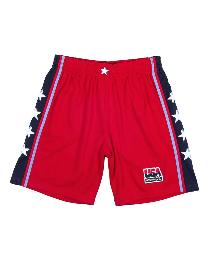 Mitchell & Ness USA Basketball Swingman Shorts - Rot Rot
