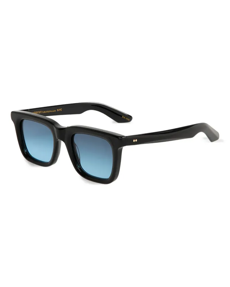 MOSCOT Sonnenbrille mit eckigem Gestell - Schwarz Schwarz