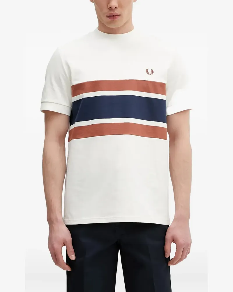 Fred Perry T-Shirt mit Logo-Stickerei - Nude Nude