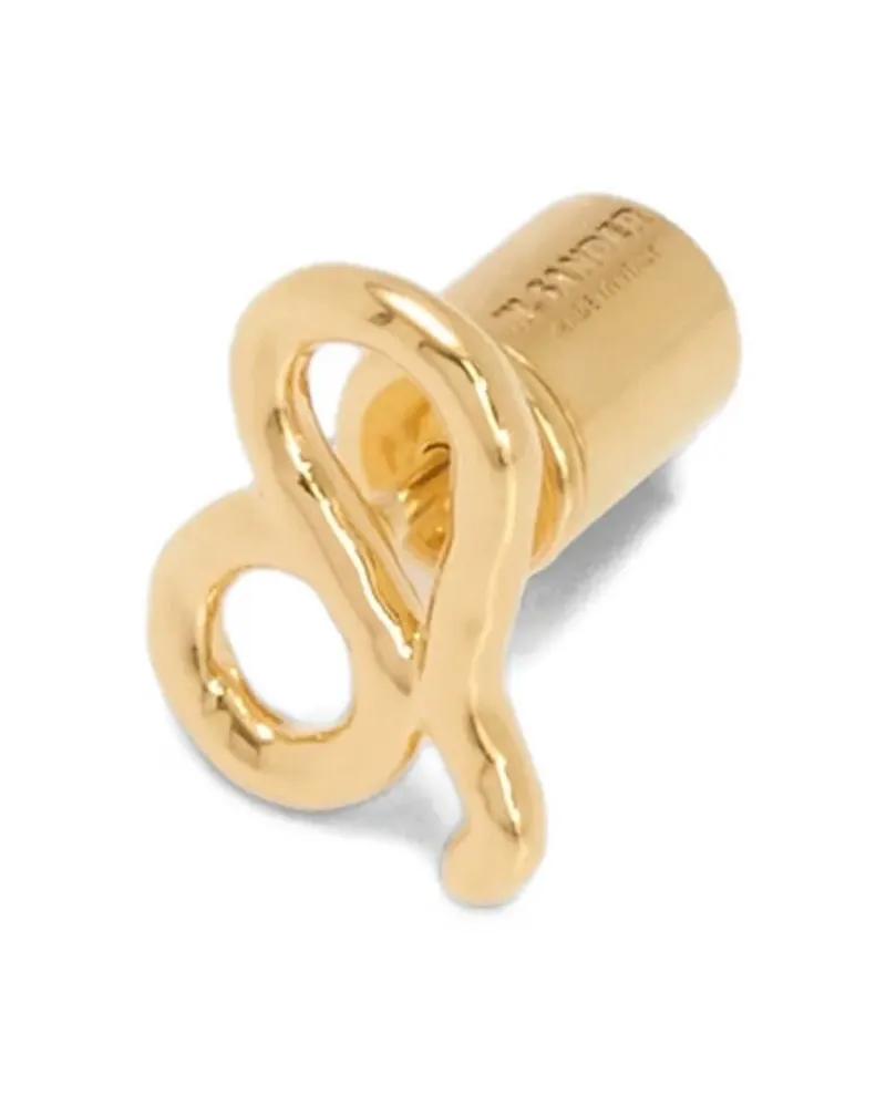 Jil Sander Zodiac sign single earring - Gold Gold
