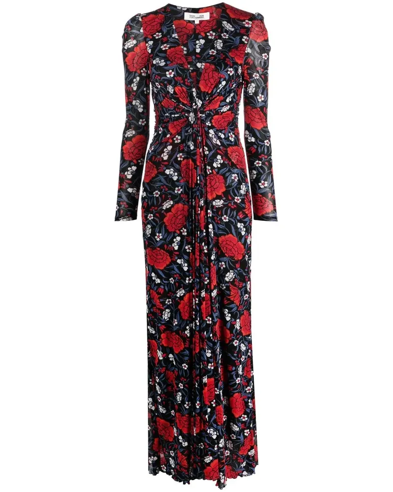 Diane von Furstenberg Adara Maxikleid - Schwarz Schwarz