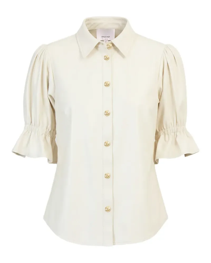 Cinq à Sept Fiona Hemd mit Puffärmeln - Weiß Weiß