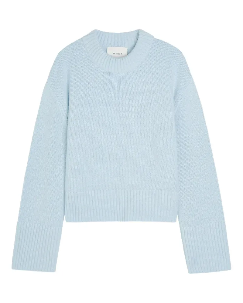 Lisa Yang Gerippter Sony Strickpullover - Blau Blau