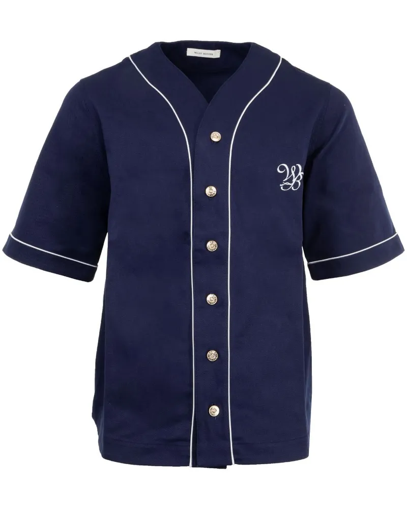 Wales Bonner Freestyle Hemd - Blau Blau