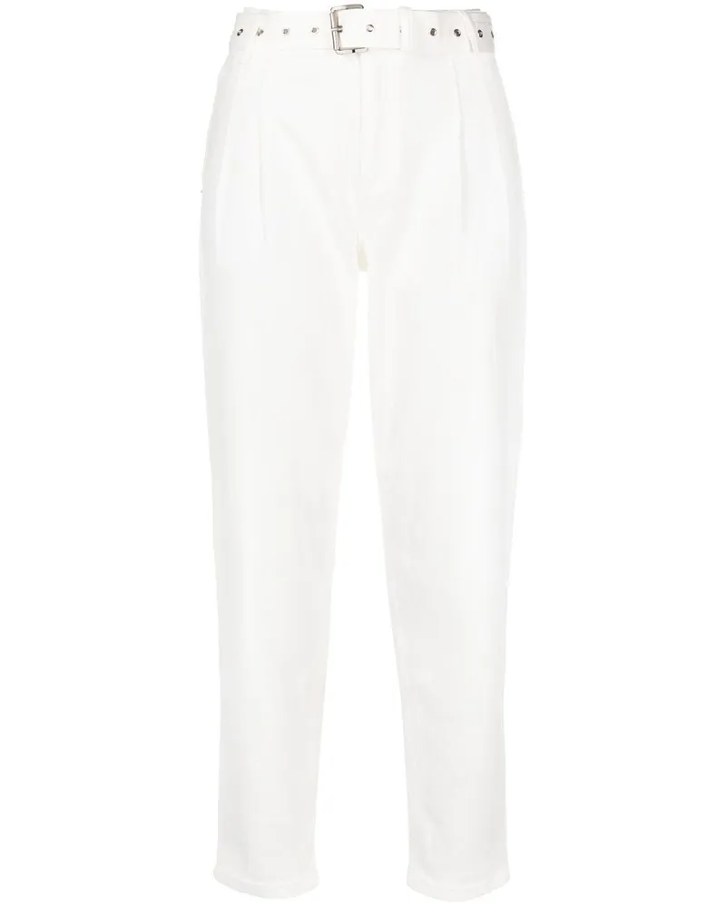Michael Kors Jeans mit Gürtel - Weiß Weiß