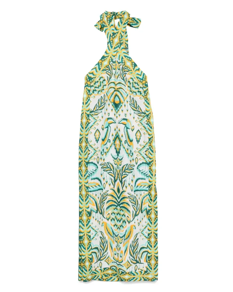 FARM Rio Tropical Tapestry Maxikleid - Grün Grün