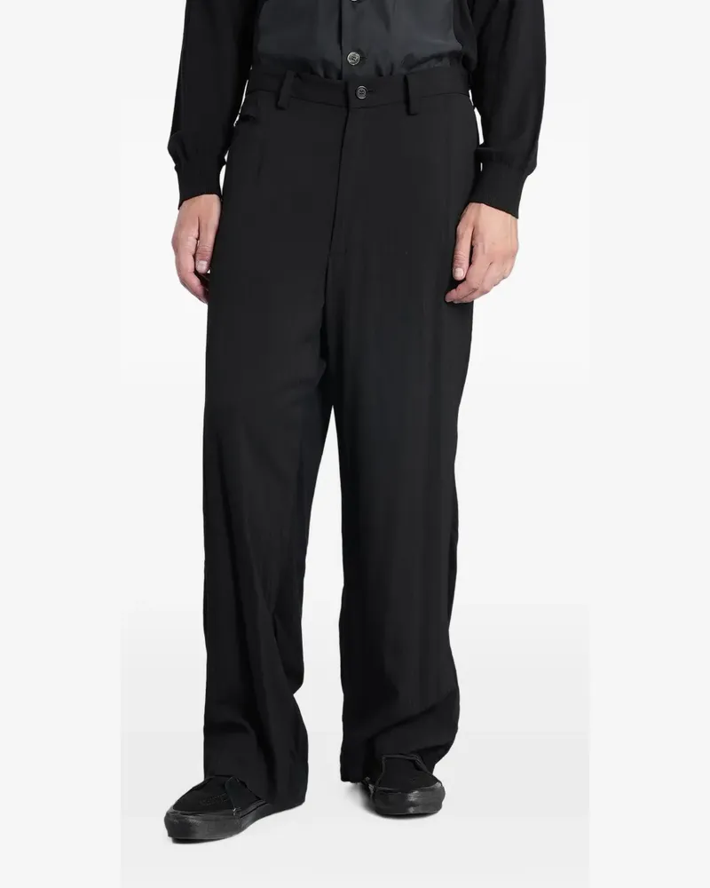Undercover Weite Hose mit Logo-Patch - Schwarz Schwarz