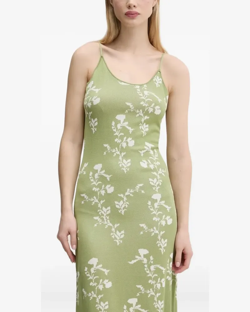 Desigual Kleid mit Blumen-Print - Grün Grün