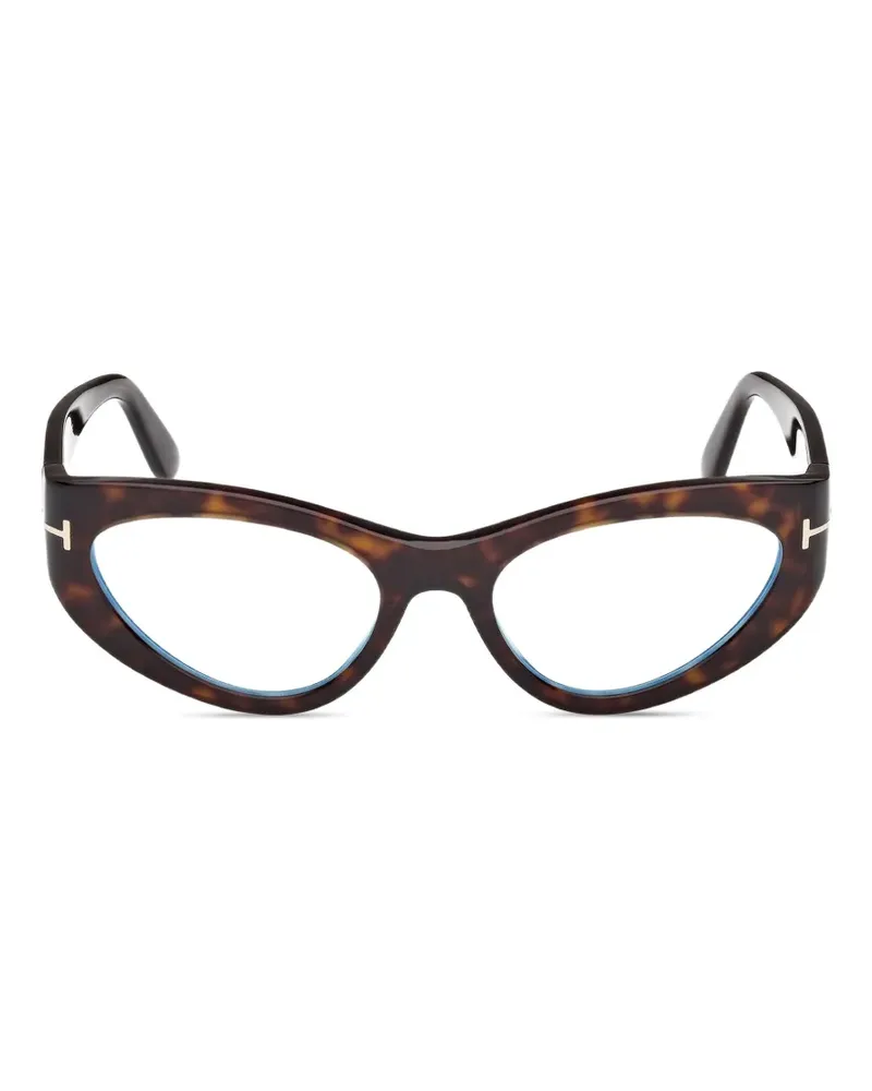 Tom Ford Cat-Eye-Brille - Braun Braun