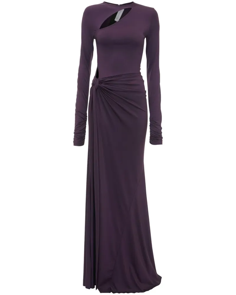 Victoria Beckham Abendkleid mit Knotendetail - Braun Braun