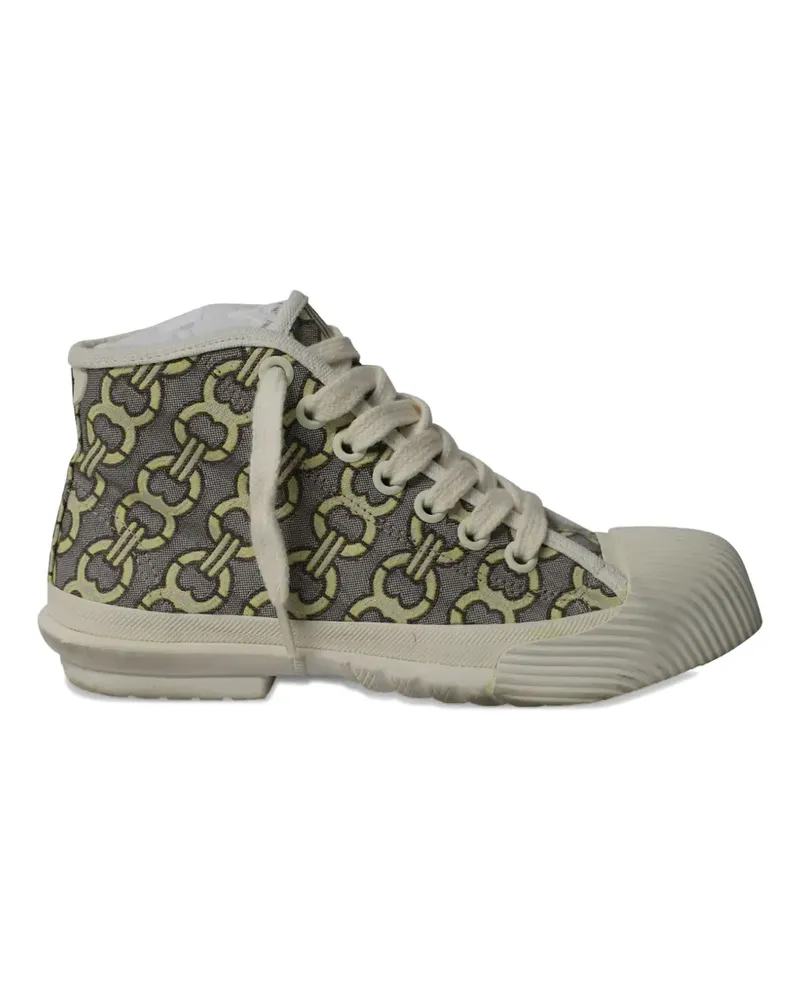 Tory Burch print high-top sneakers - Grau Grau