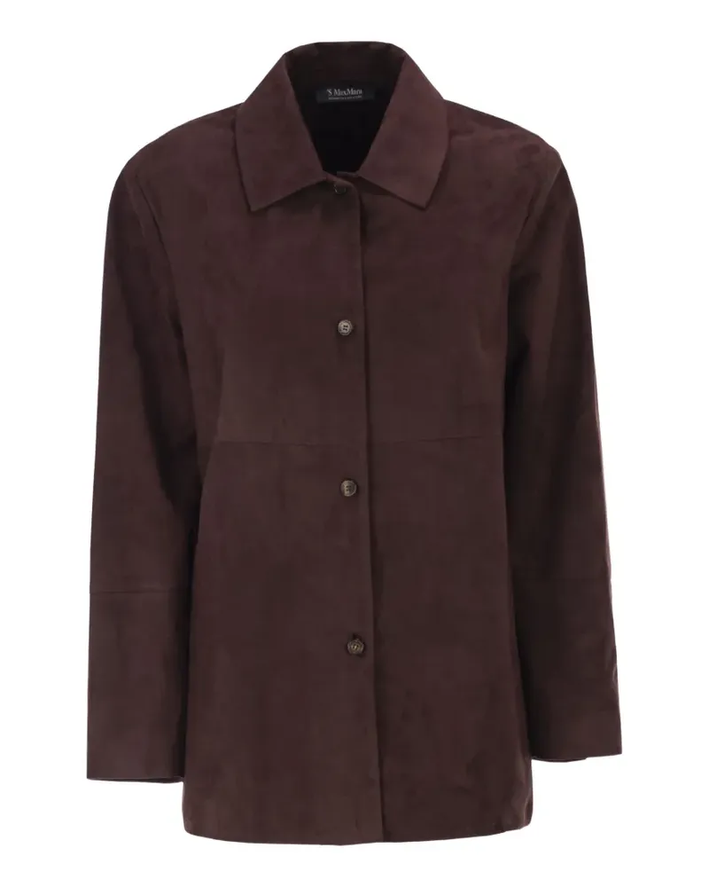 Max Mara panelled suede jacket - Rot Rot