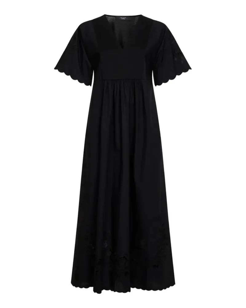 Max Mara scalloped maxi dress - Schwarz Schwarz