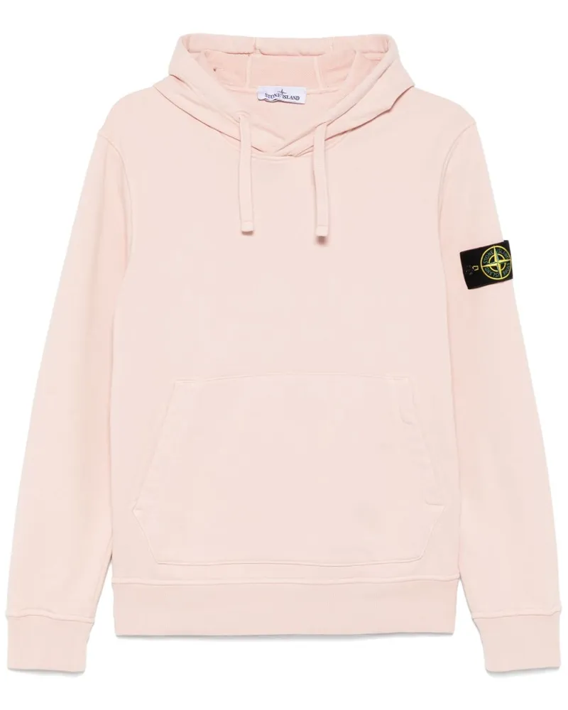 Stone Island Hoodie mit Kompass-Patch - Rosa Rosa