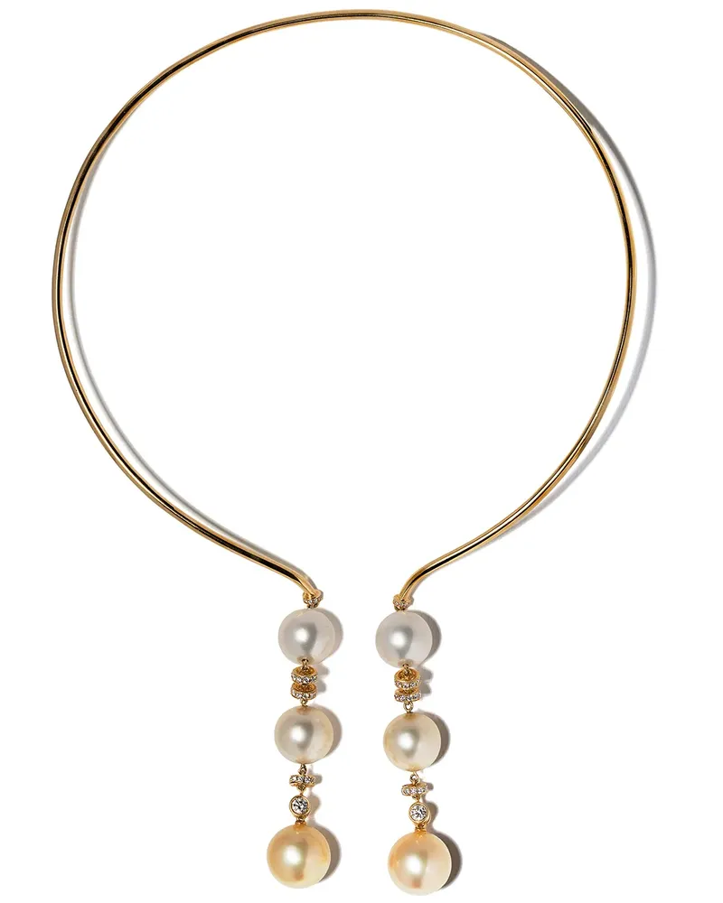 YOKO London Aurelia' Choker mit Südseeperlen und Diamanten - Gold Gold