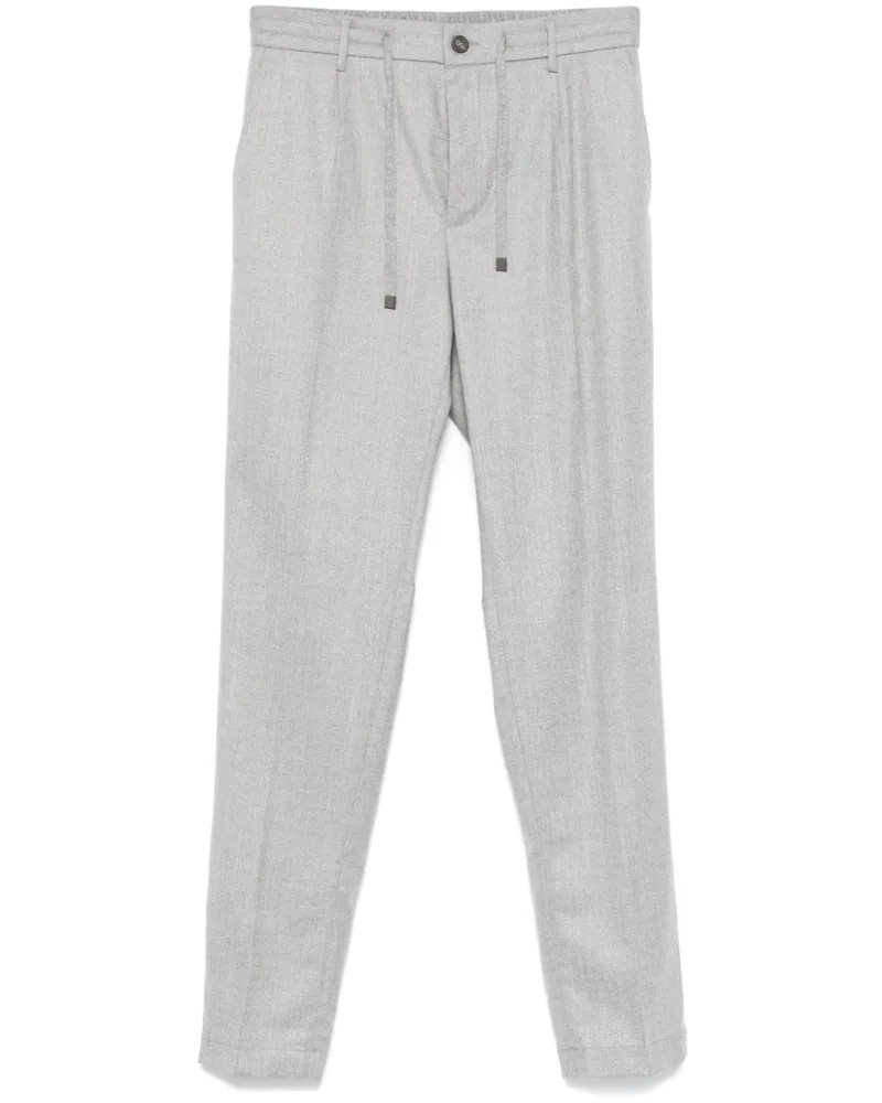 Peserico Tapered-Hose - Grau Grau