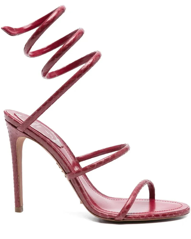 René Caovilla Gewickelte Cleo Sandalen 80mm - Rot Rot
