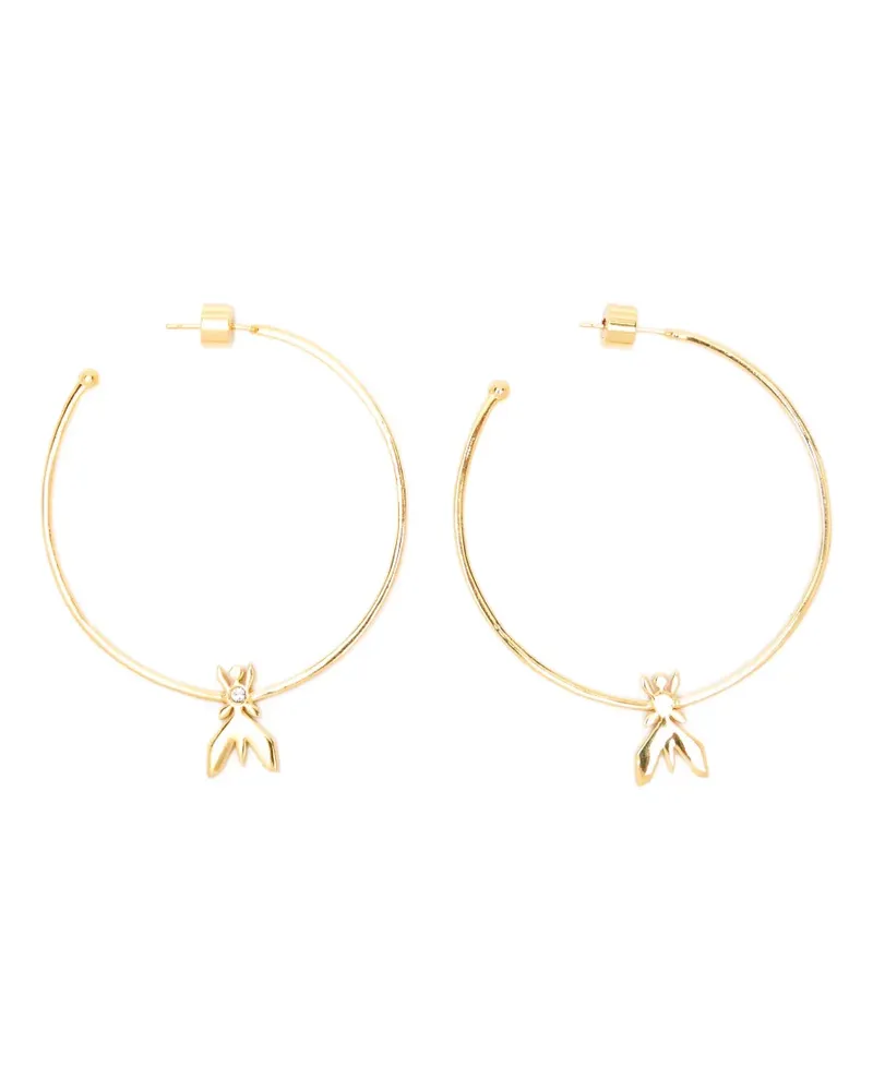 Patrizia Pepe Micro Fly hoop earrings - Gold Gold
