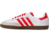 Samba Sneakers mit drei Streifen - Rot