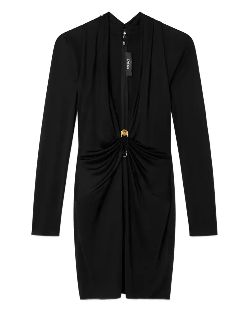 Versace Safety Pin Minikleid - Schwarz Schwarz