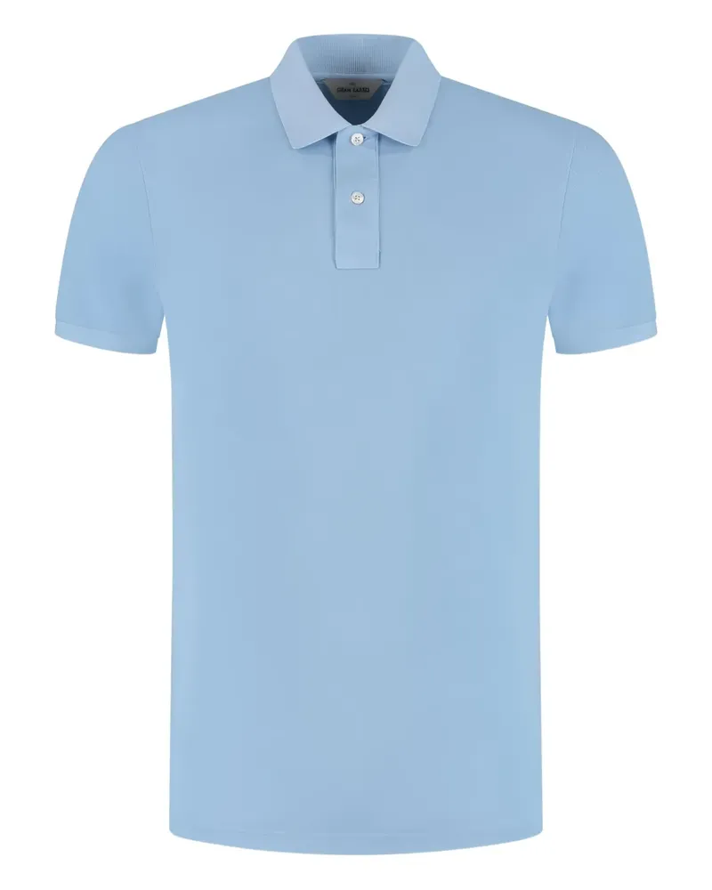 Gran Sasso Poloshirt mit kurzen Ärmeln - Blau Blau