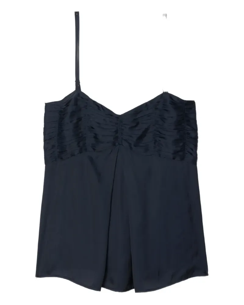 Zadig & Voltaire ruched satin top - Blau Blau