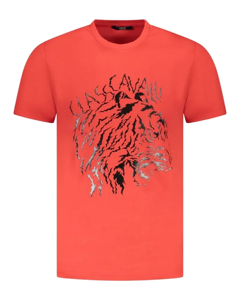 Roberto Cavalli tiger-print cotton T-shirt - Rot Rot