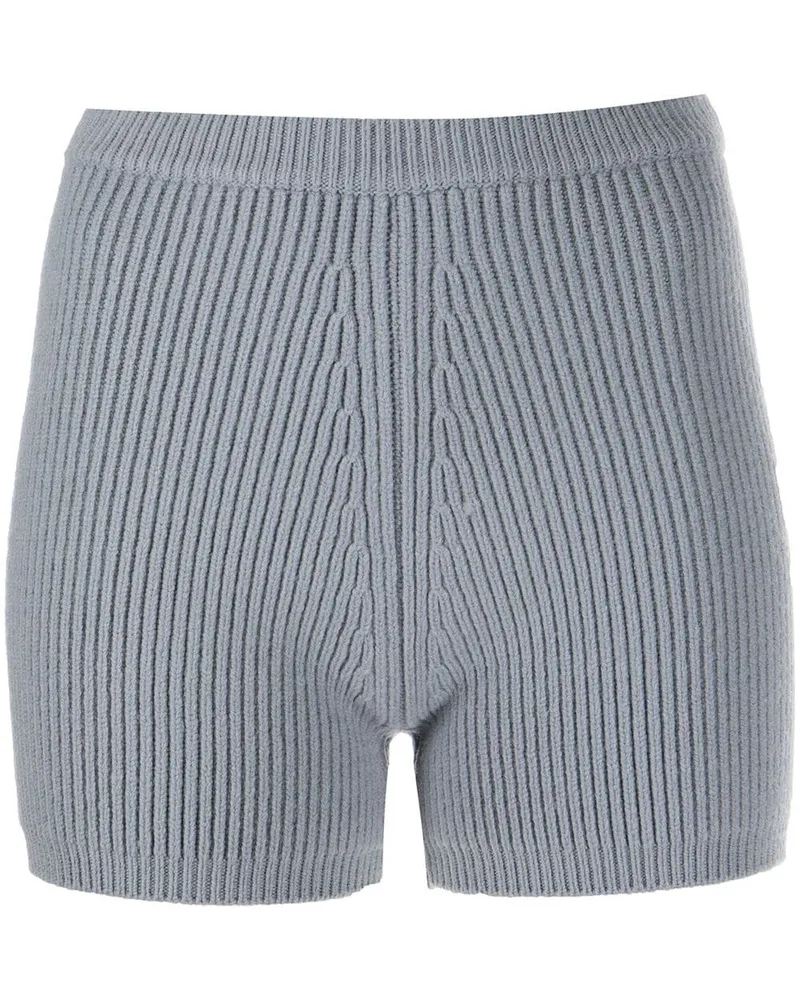 Alexander Wang Shorts aus geripptem Strick Grau