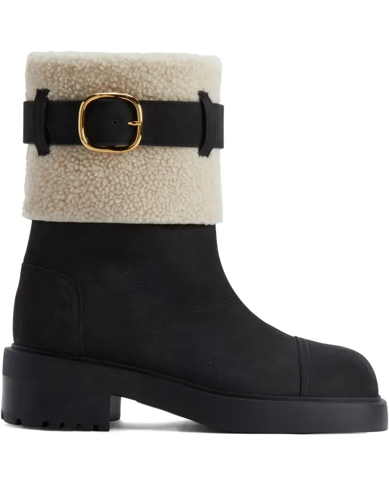 Giuseppe Zanotti Courmayeur Stiefel mit Schnallendetail - Schwarz Schwarz