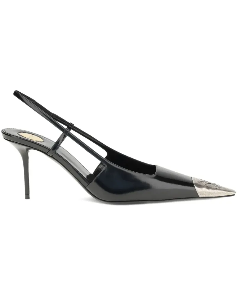 Saint Laurent 75mm pointed-toe slingback pumps - Schwarz Schwarz