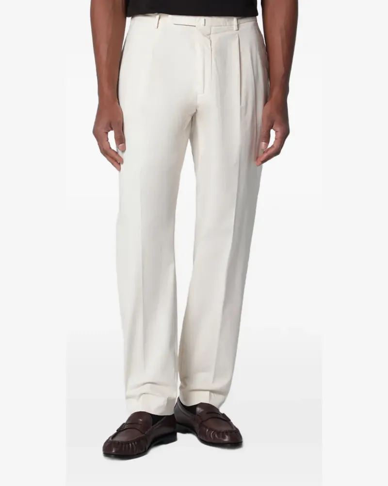 Biagio Santaniello Arechi pleated trousers - Nude Nude