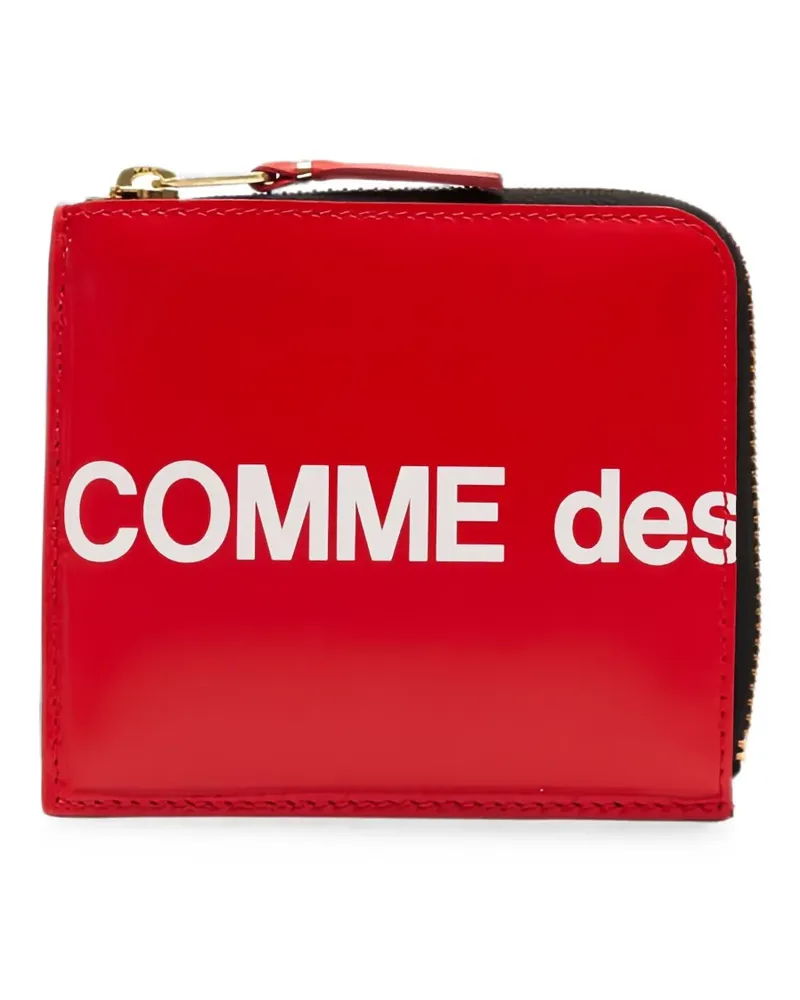 Comme des Garçons Huge Logo Portemonnaie mit Rundumreißverschluss - Rot Rot