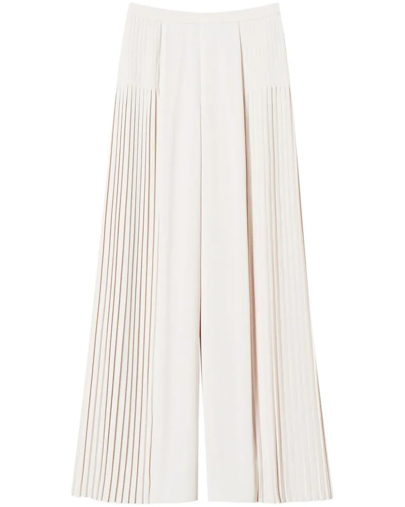 Twin-Set Georgette-Palazzohose mit Falten - Nude Nude