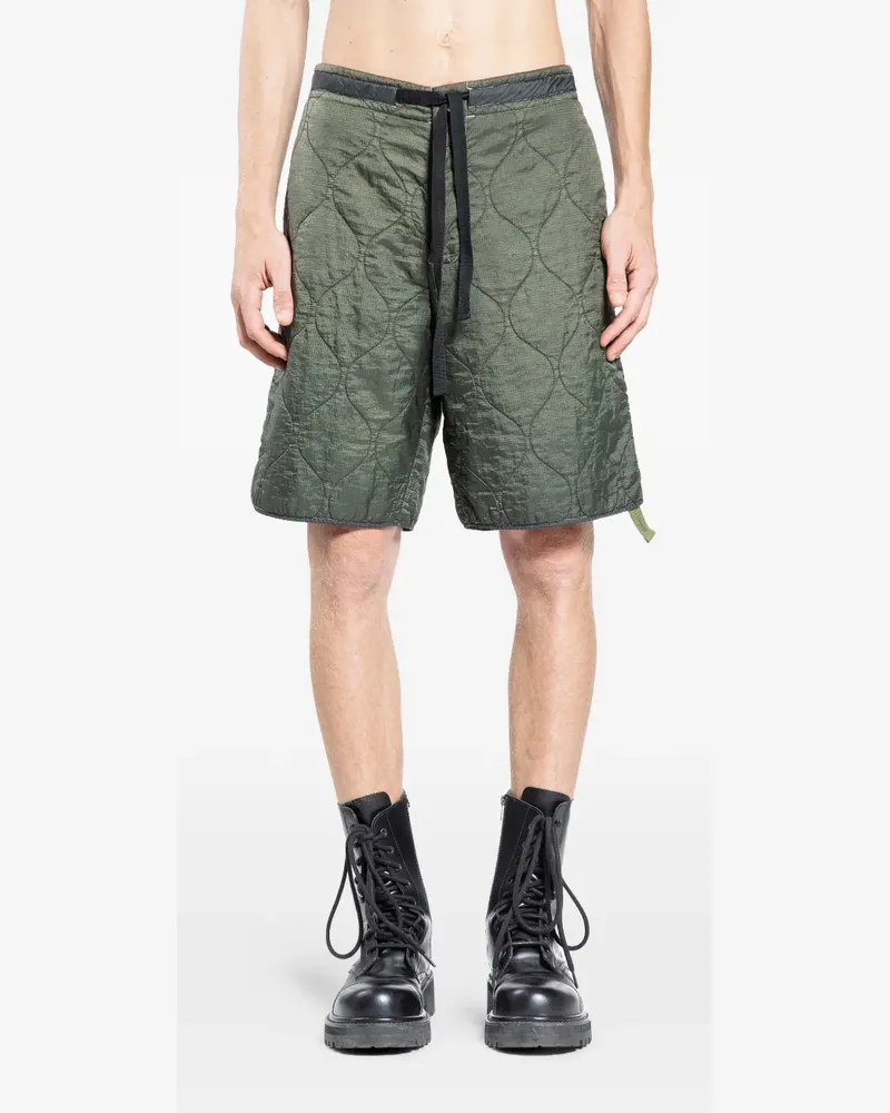 OAMC quilted drawstring shorts - Grün Grün