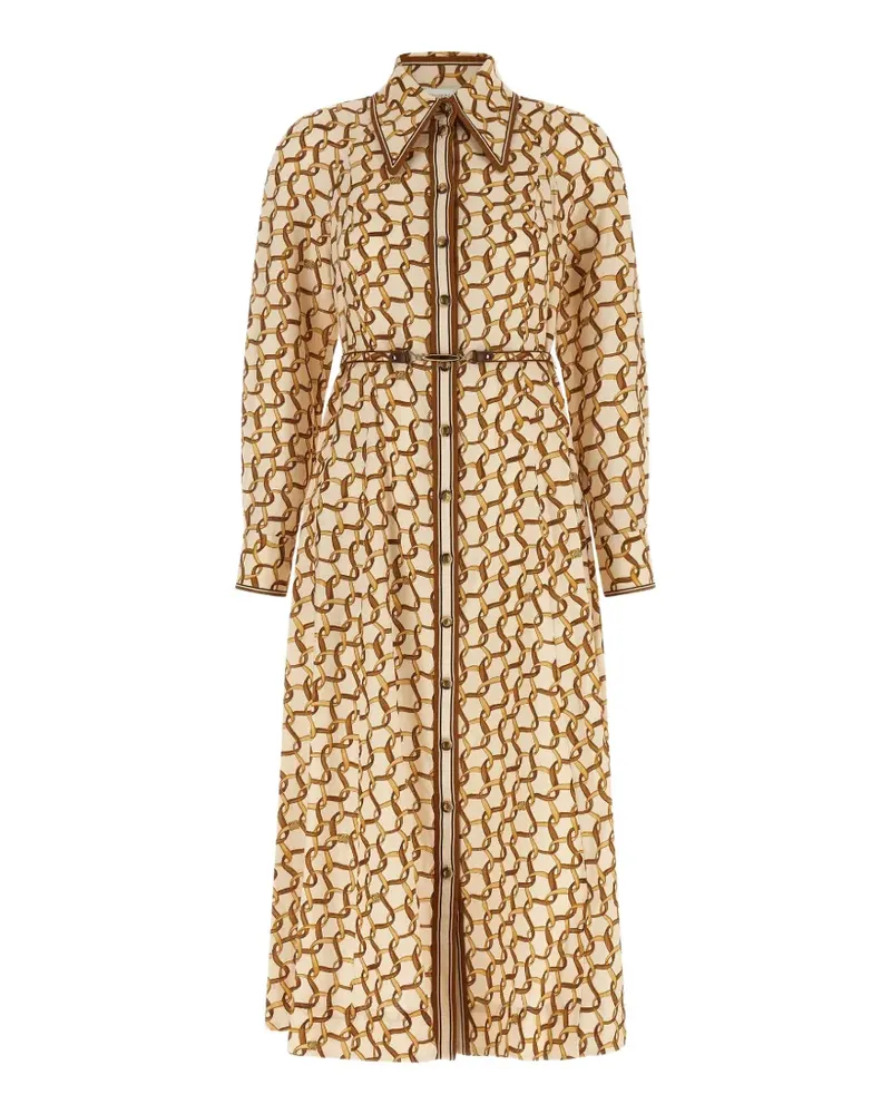 Zimmermann panelled mini dress - Nude Nude