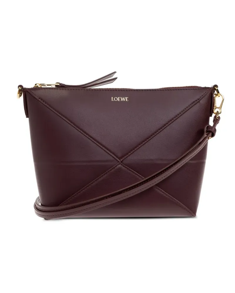 Loewe Puzzle Fold Schultertasche - Rot Rot